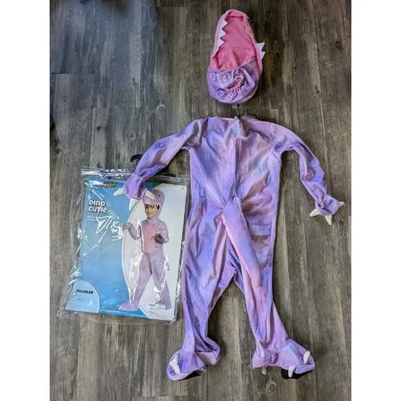 Spirit Halloween Toddler Dino Cutie Costume Cute T- Rex Dinosaur Cosplay Size 2T - Picture 4 of 13